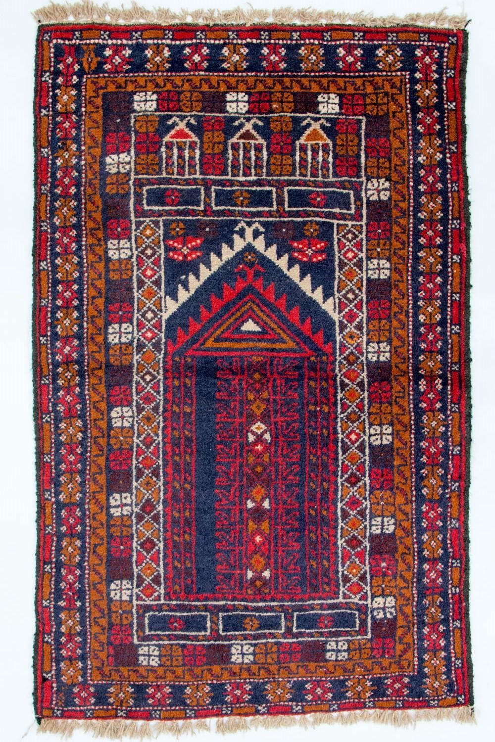Baluch-matta - 123 x 75 cm - flerfärgad