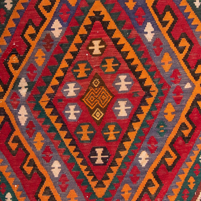 Runner Kelim-matta - gammal - 323 x 167 cm - flerfärgad