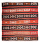 Kelim-matta - gammal kvadrat  - 135 x 115 cm - flerfärgad