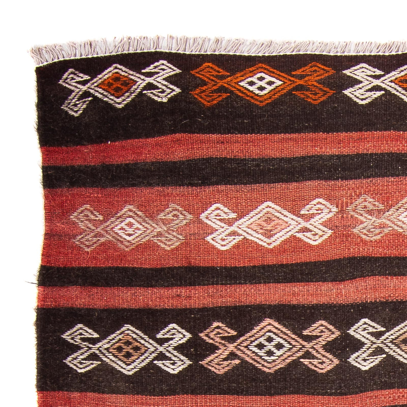 Kelim-matta - gammal kvadrat  - 135 x 115 cm - flerfärgad