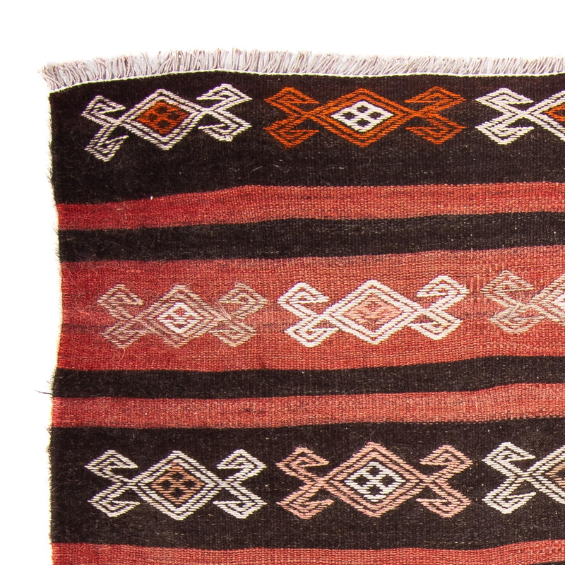 Kelim-matta - gammal kvadrat  - 135 x 115 cm - flerfärgad