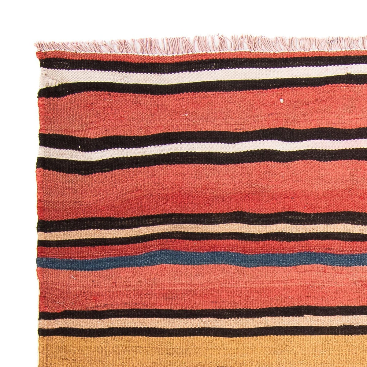 Kelim-matta - gammal kvadrat  - 130 x 130 cm - flerfärgad