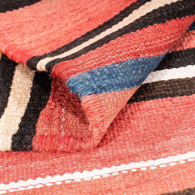 Kelim-matta - gammal kvadrat  - 130 x 130 cm - flerfärgad