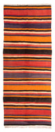 Runner Kelim-matta - gammal - 330 x 130 cm - flerfärgad
