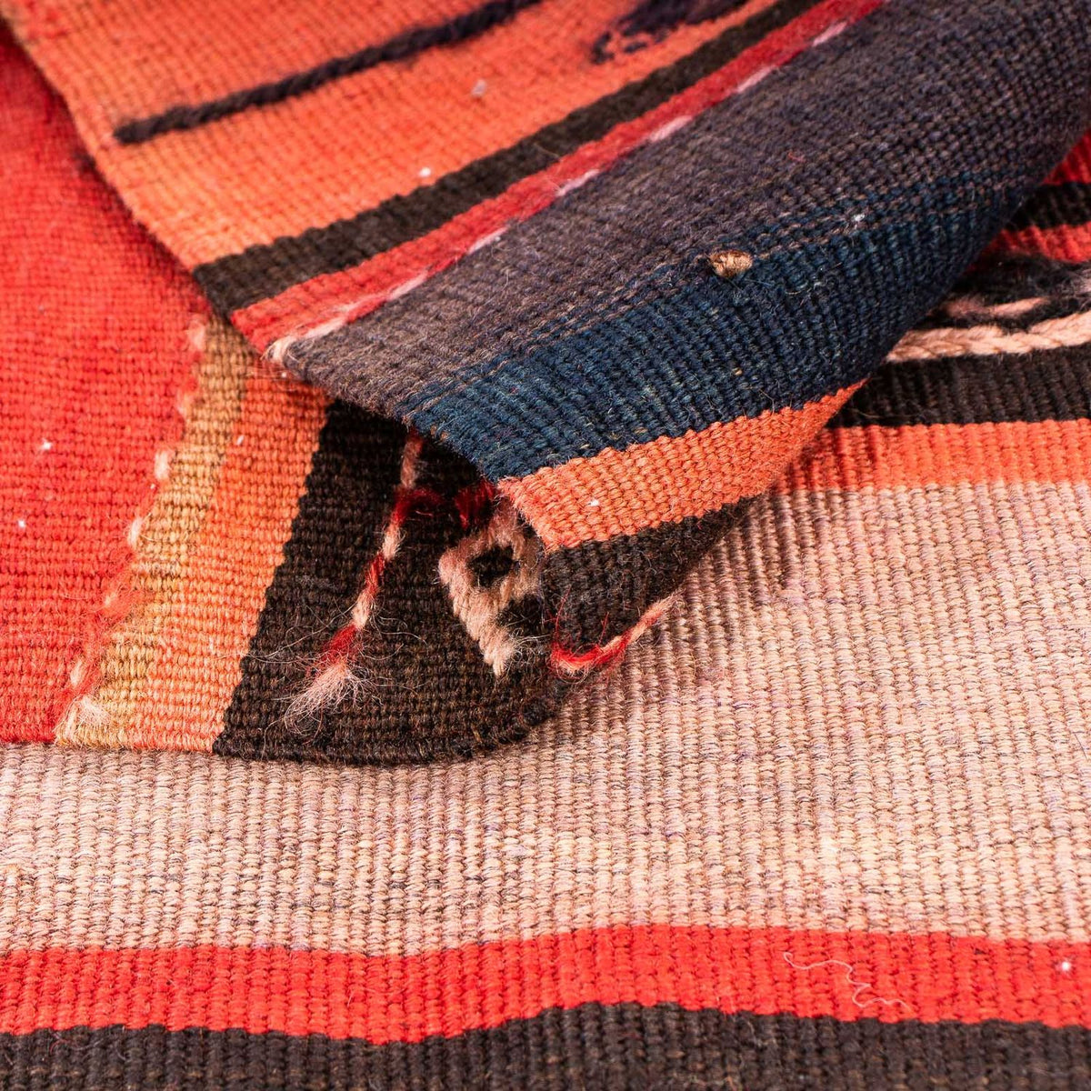 Kelim-matta - gammal - 120 x 85 cm - flerfärgad