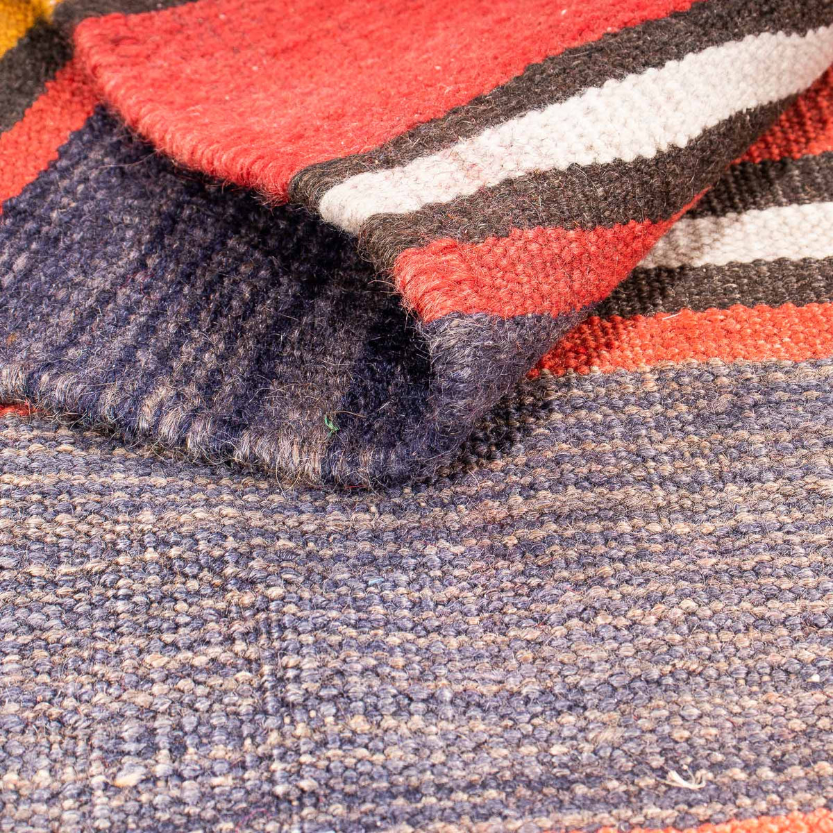 Kelim-matta - gammal - 195 x 150 cm - flerfärgad