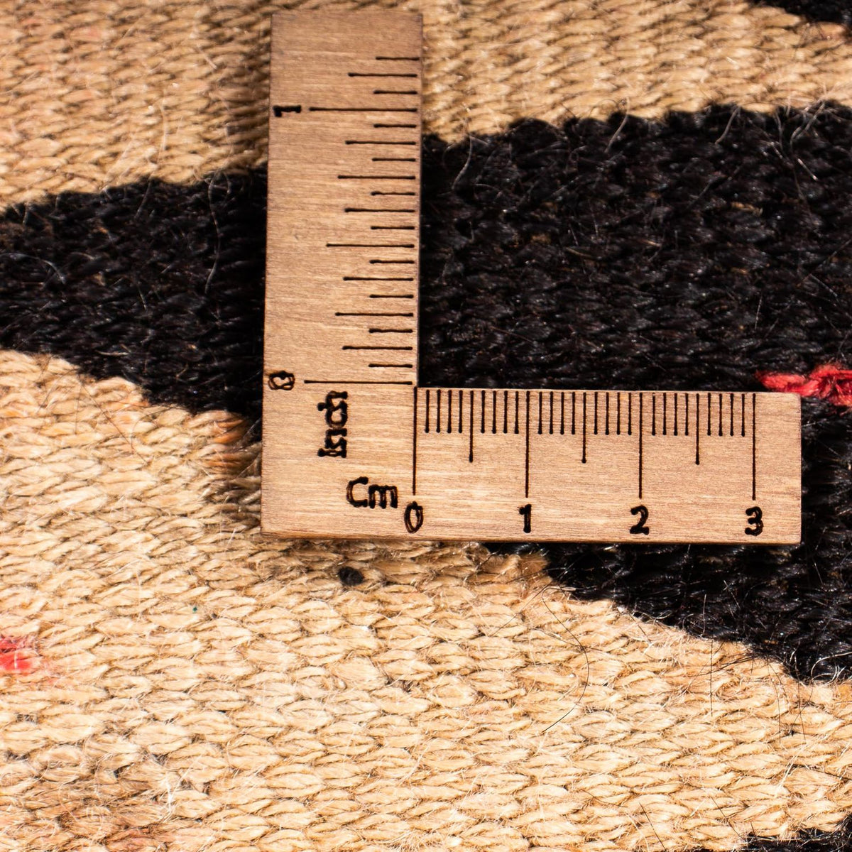 Kelim-matta - gammal kvadrat  - 125 x 100 cm - flerfärgad