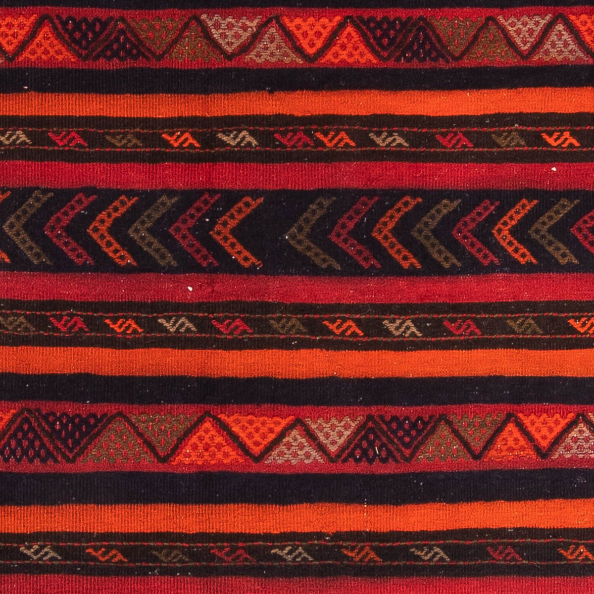 Kelim-matta - gammal - 200 x 170 cm - flerfärgad