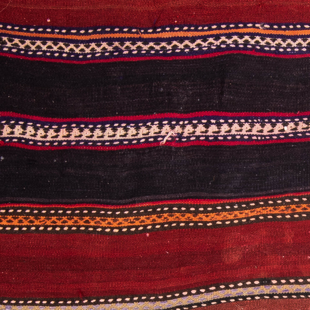 Kelim-matta - gammal - 130 x 120 cm - flerfärgad