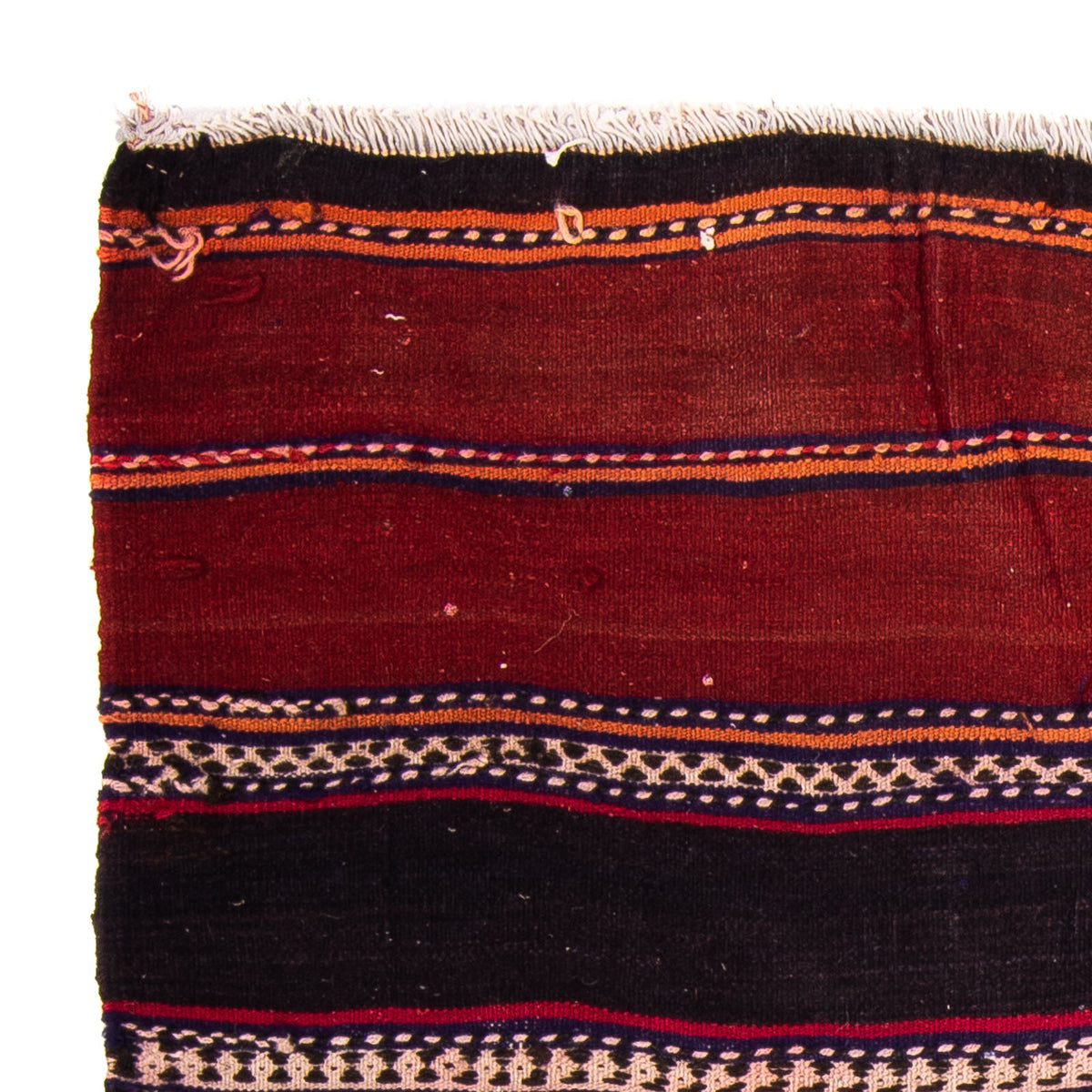 Kelim-matta - gammal - 130 x 120 cm - flerfärgad