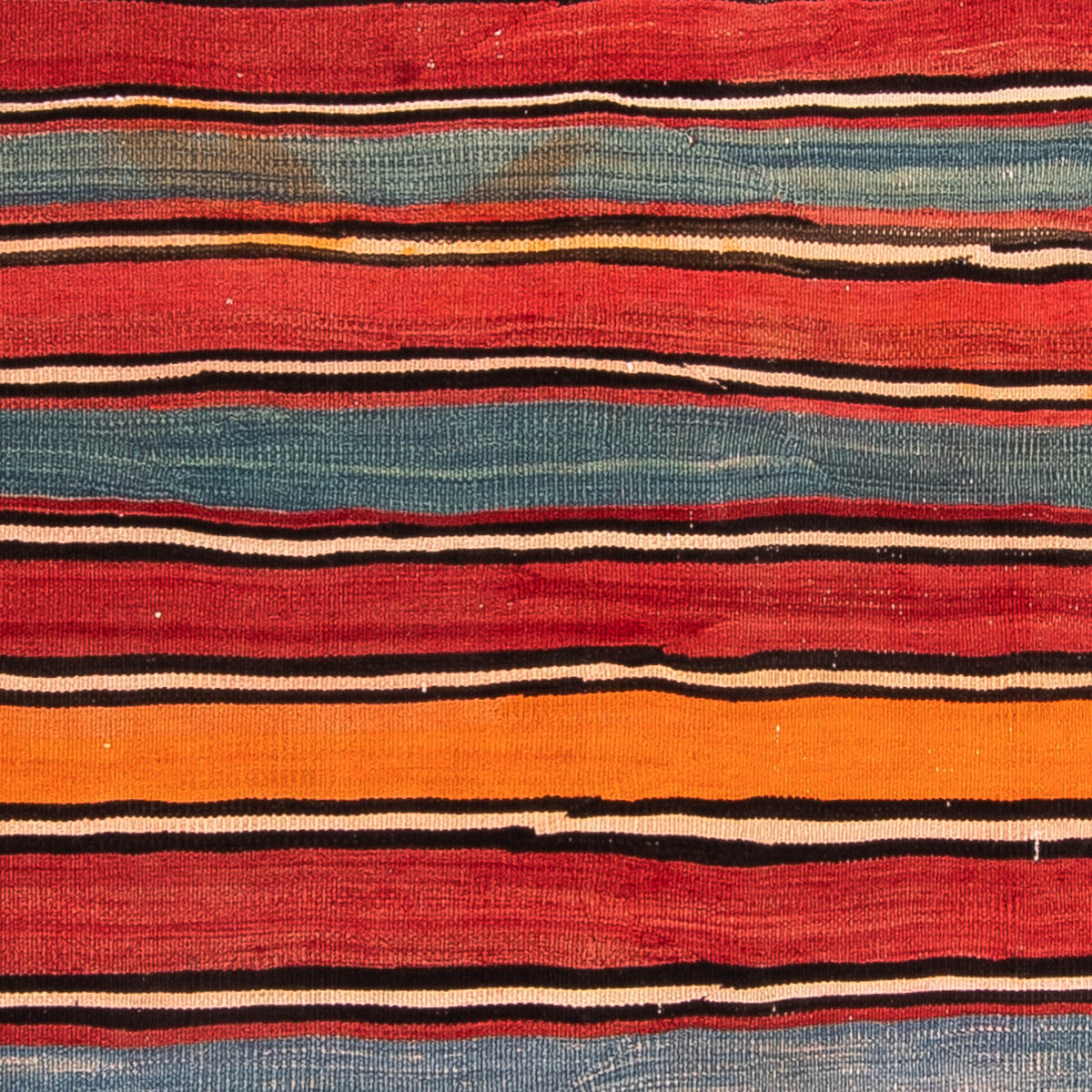 Kelim-matta - gammal - 227 x 140 cm - flerfärgad