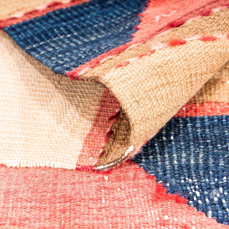 Kelim-matta - gammal - 130 x 110 cm - flerfärgad