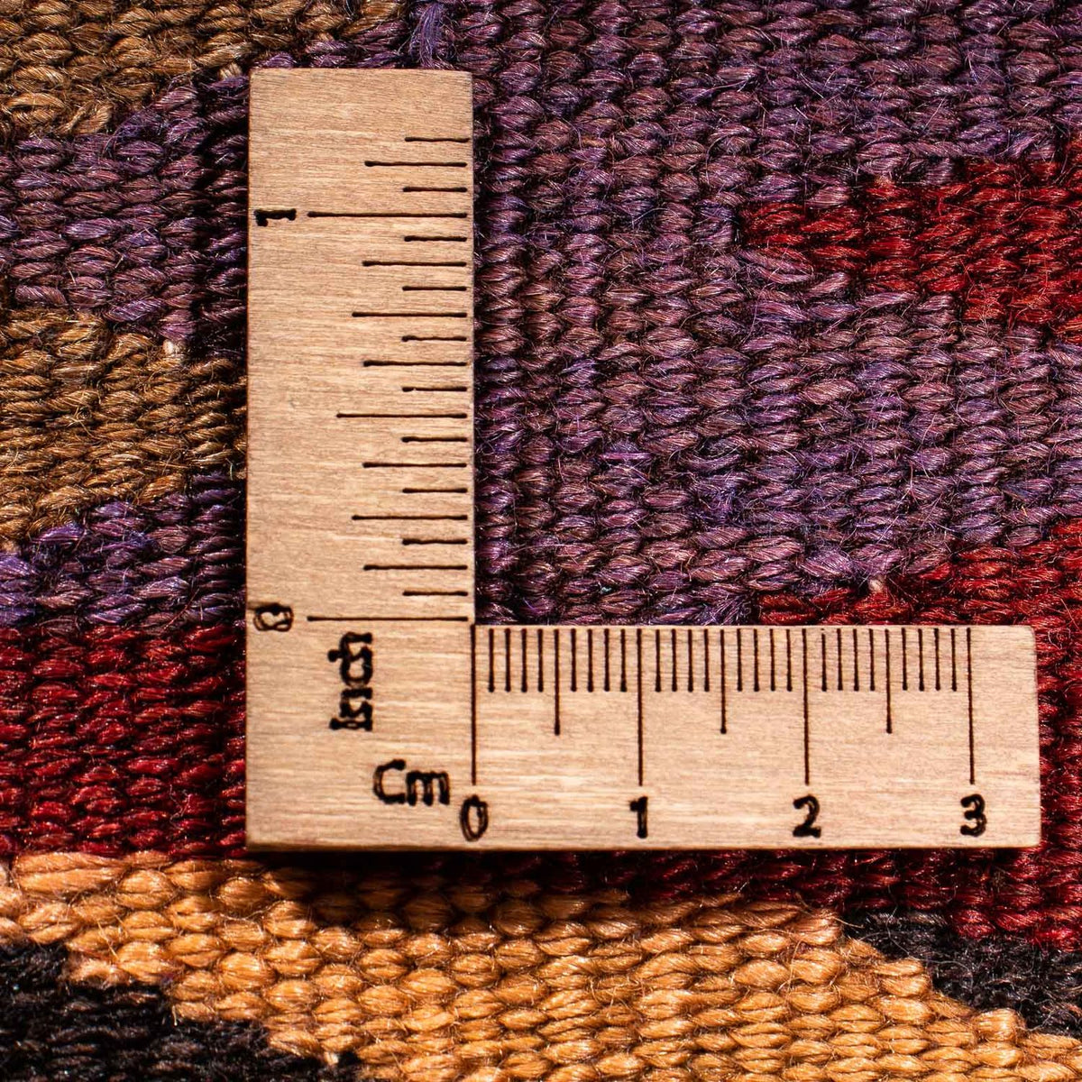 Kelim-matta - gammal - 114 x 90 cm - flerfärgad