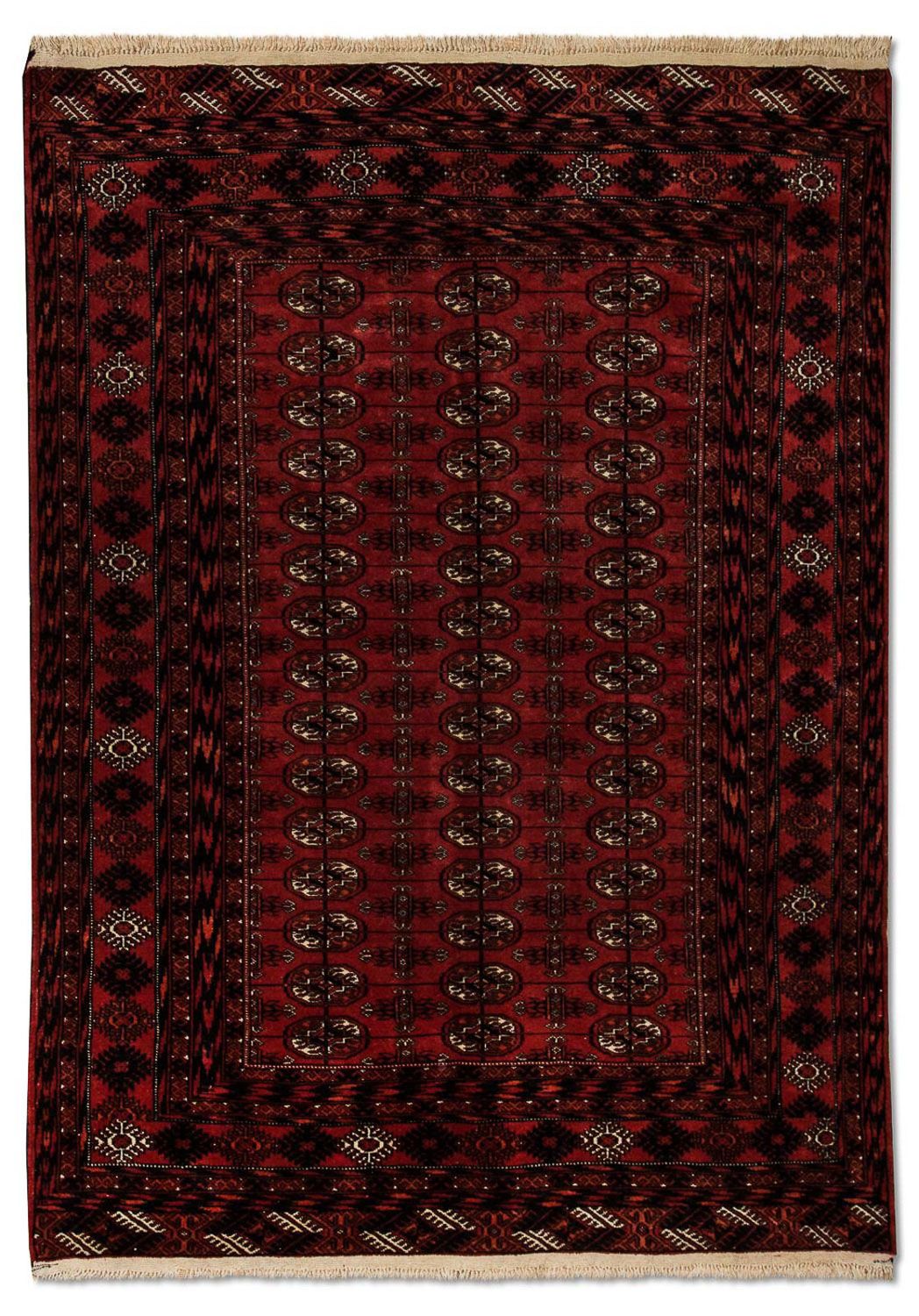 Afghansk matta - Bukhara - 164 x 120 cm - röd