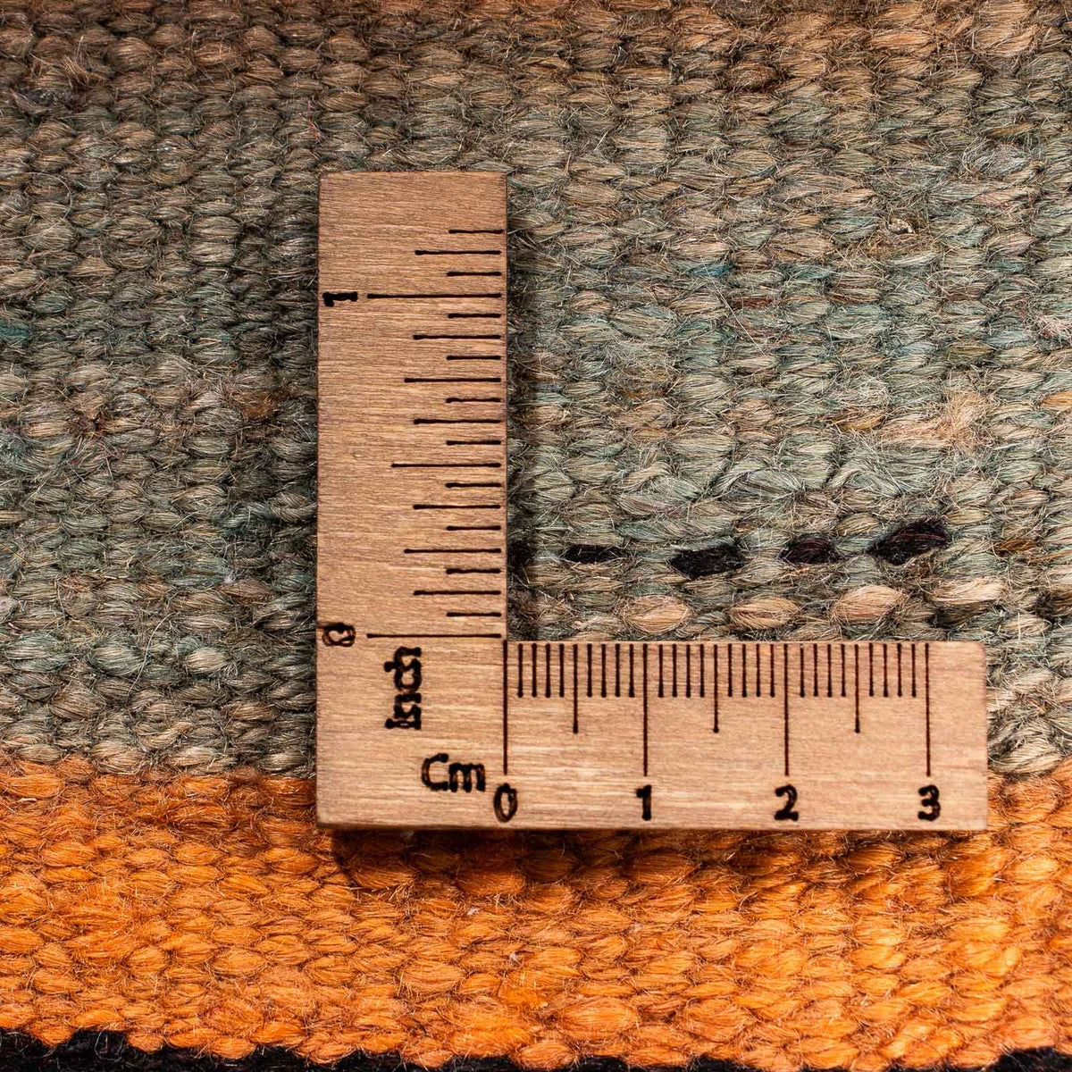 Kelim-matta - gammal kvadrat  - 130 x 120 cm - flerfärgad