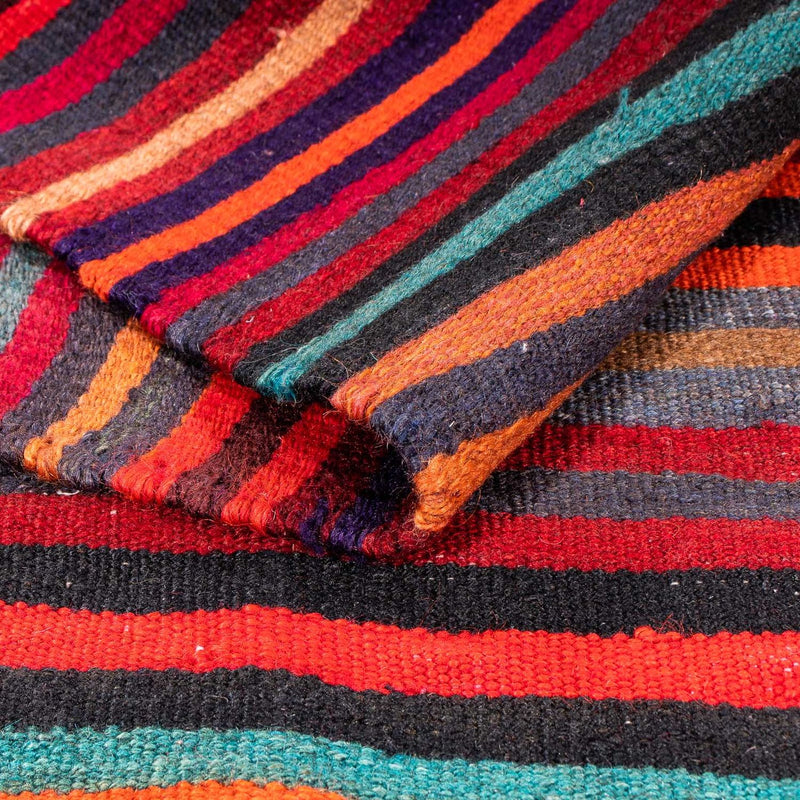 Kelim-matta - gammal - 195 x 100 cm - flerfärgad