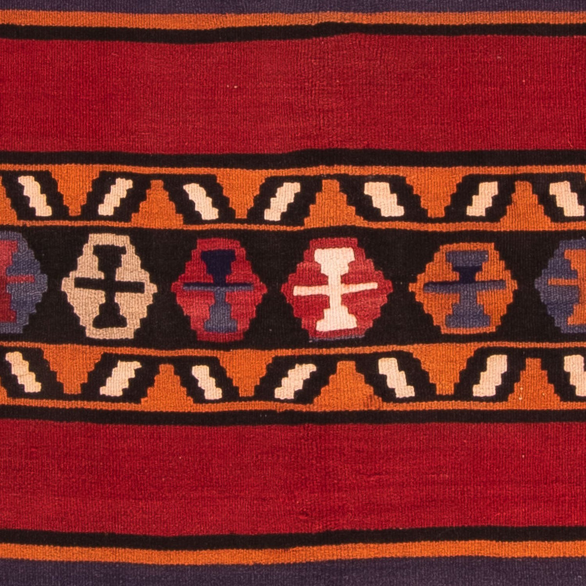 Kelim-matta - gammal - 180 x 145 cm - flerfärgad