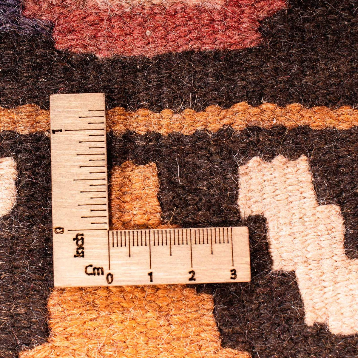 Kelim-matta - gammal - 180 x 145 cm - flerfärgad