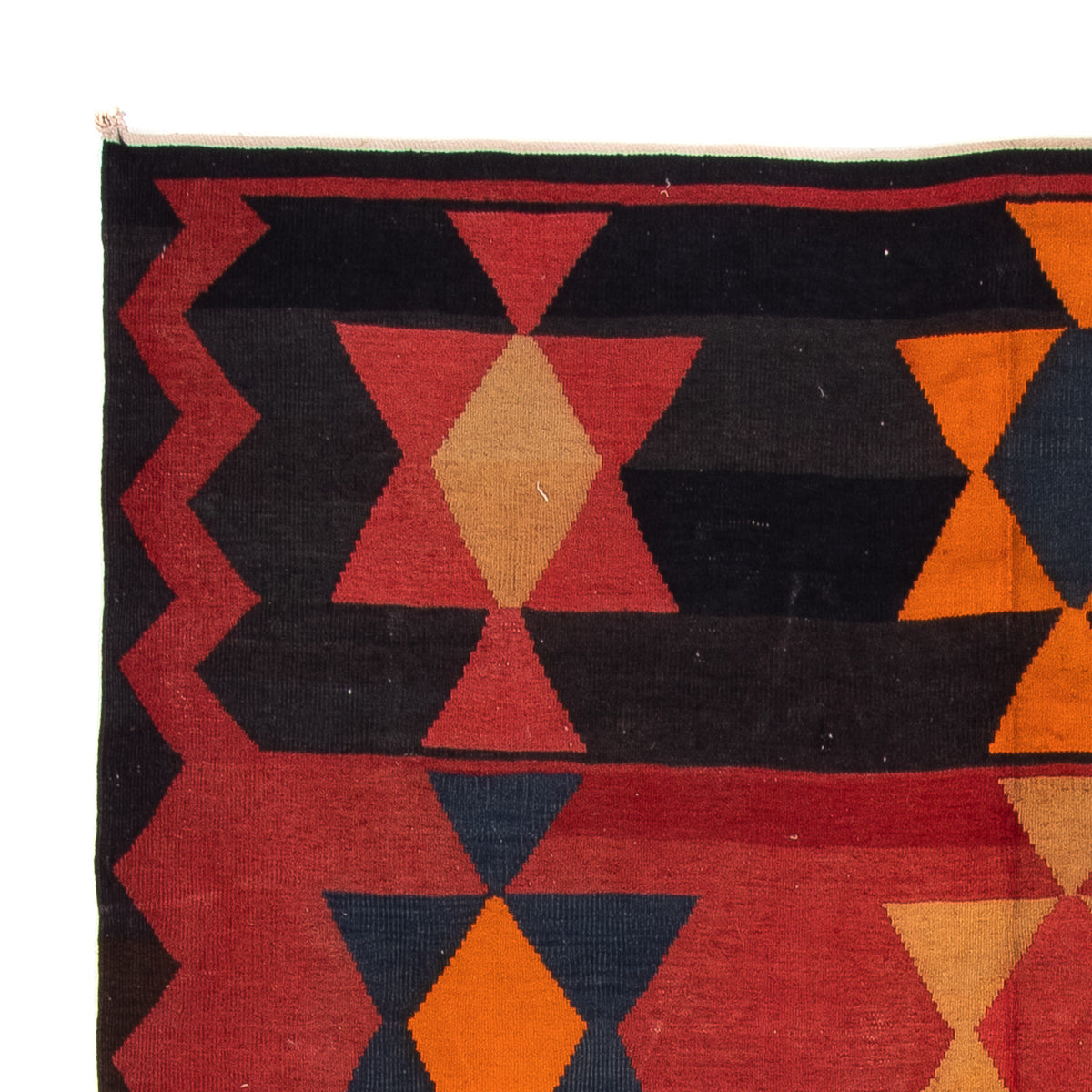 Runner Kelim-matta - gammal - 295 x 120 cm - flerfärgad