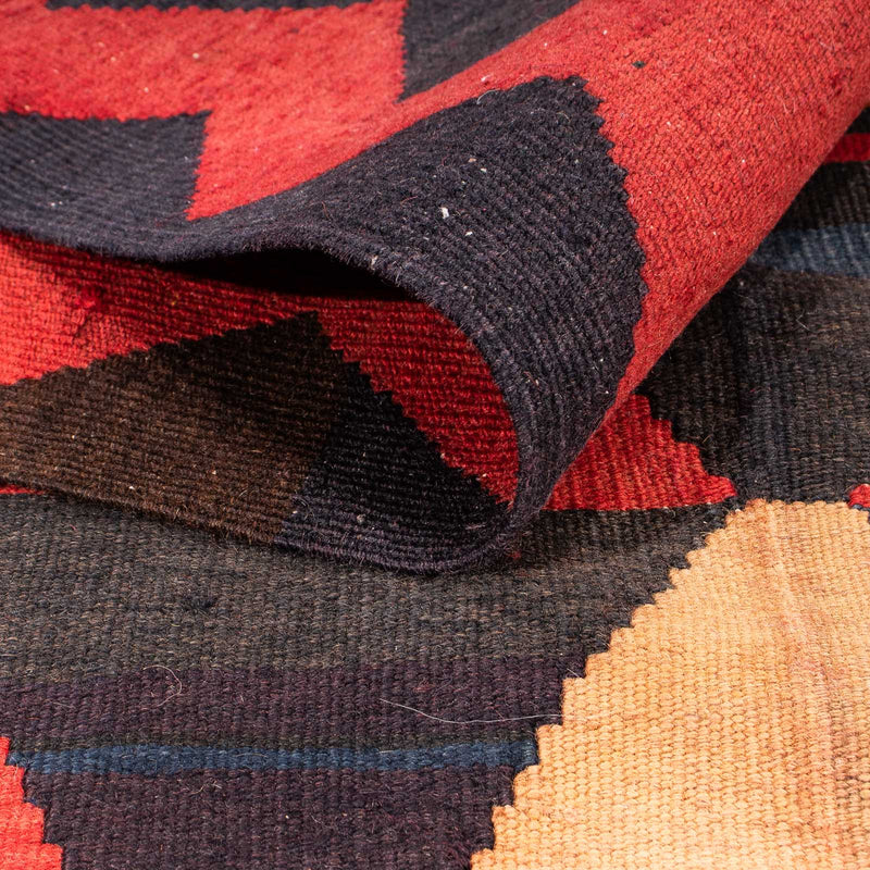 Runner Kelim-matta - gammal - 295 x 120 cm - flerfärgad