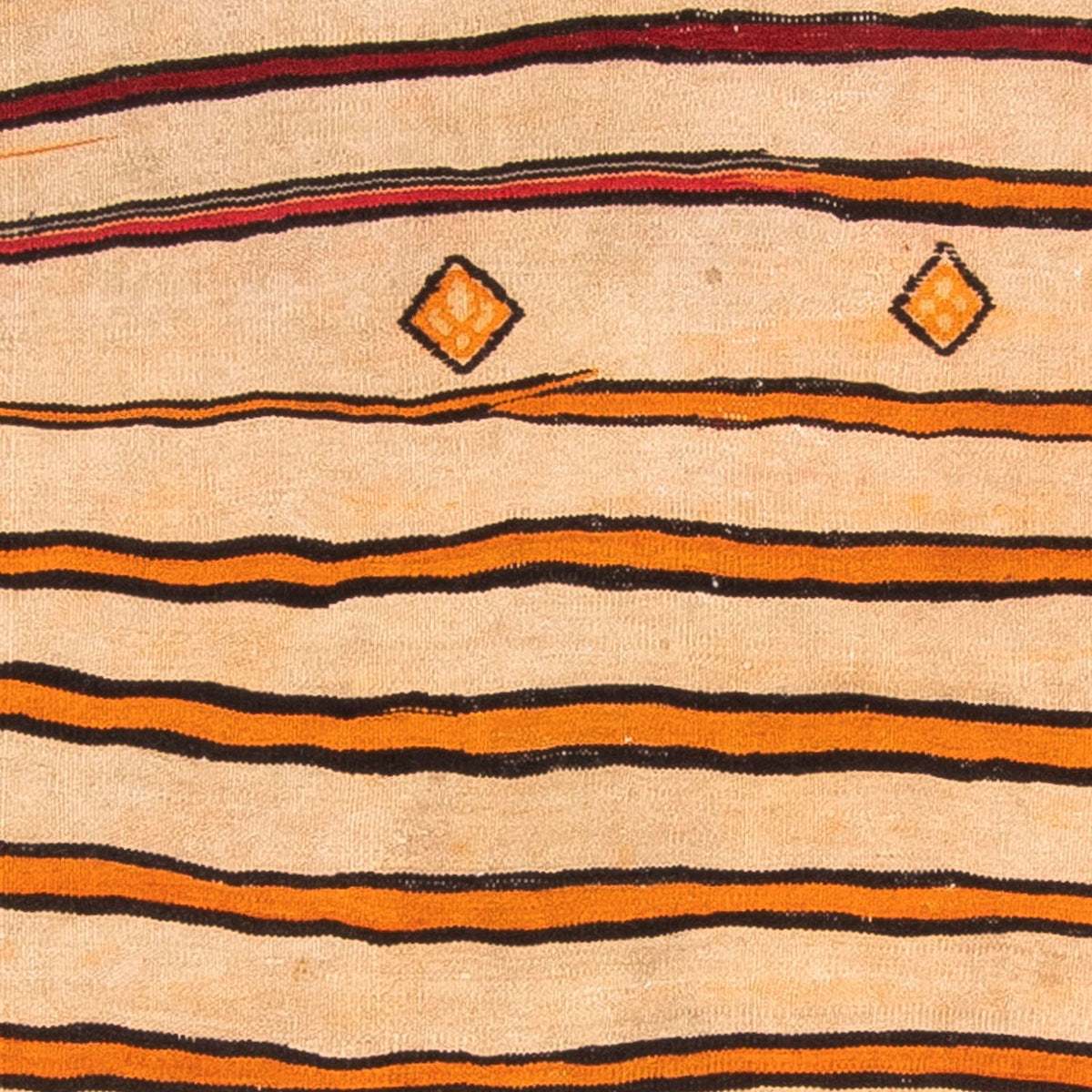 Kelim-matta - gammal kvadrat  - 150 x 147 cm - flerfärgad