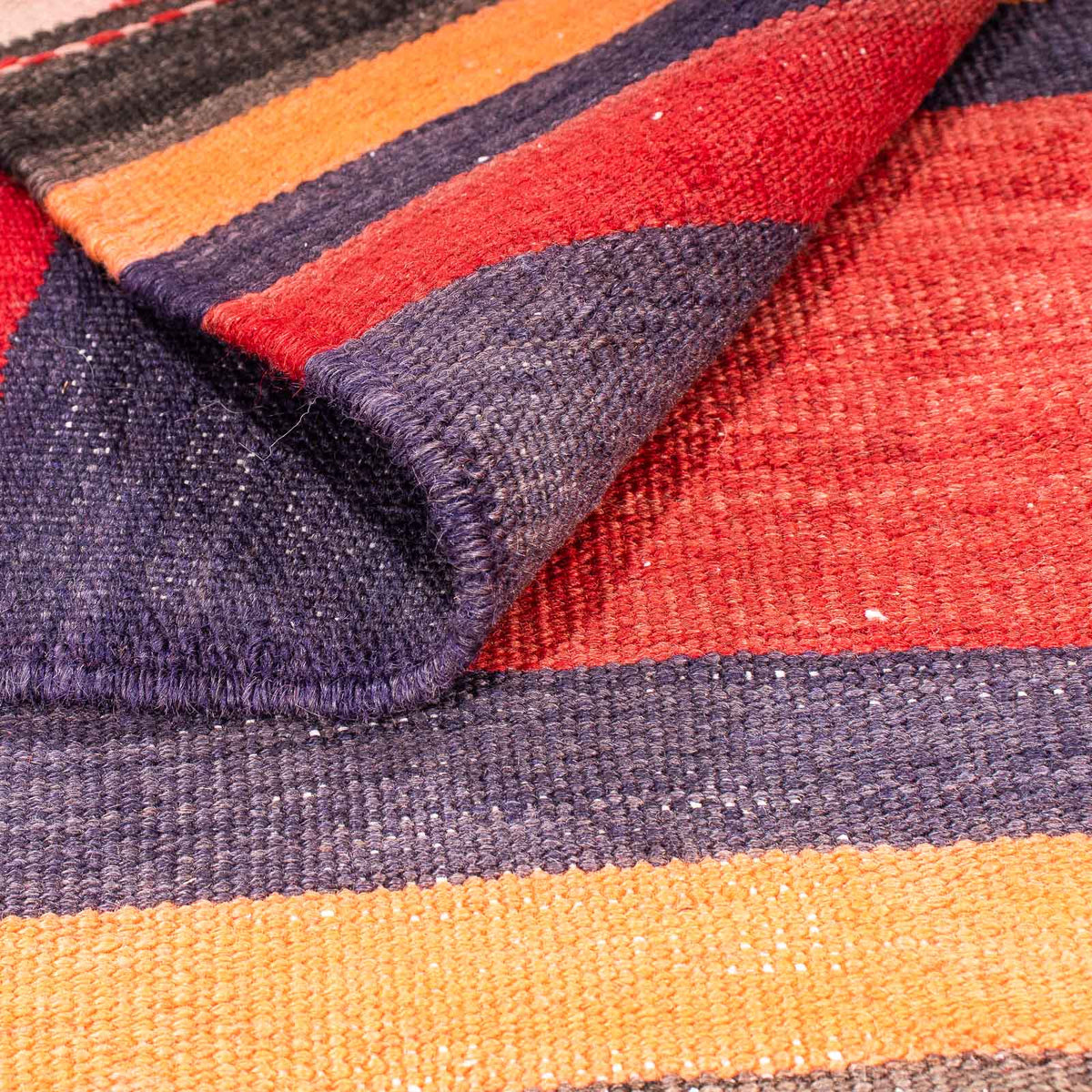 Kelim-matta - gammal - 160 x 150 cm - flerfärgad