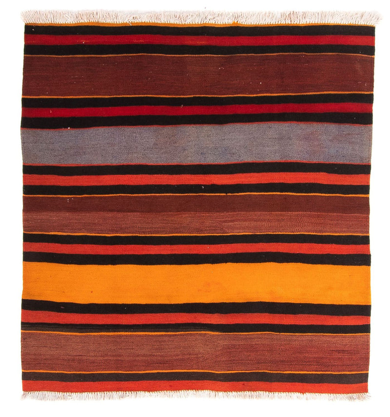 Kelim-matta - gammal kvadrat  - 150 x 135 cm - flerfärgad