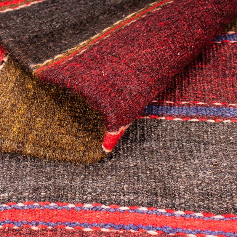 Kelim-matta - gammal - 200 x 160 cm - flerfärgad