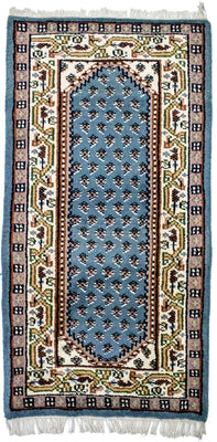 Oriental Carpet - 160 x 90 cm - ljusblå