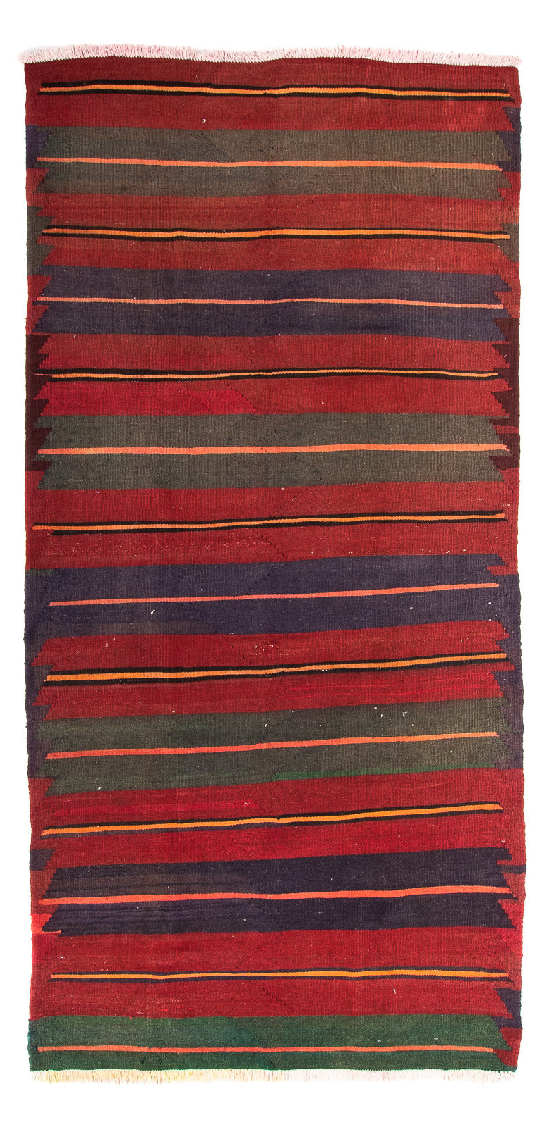 Runner Kelim-matta - gammal - 325 x 135 cm - flerfärgad