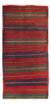 Runner Kelim-matta - gammal - 325 x 135 cm - flerfärgad