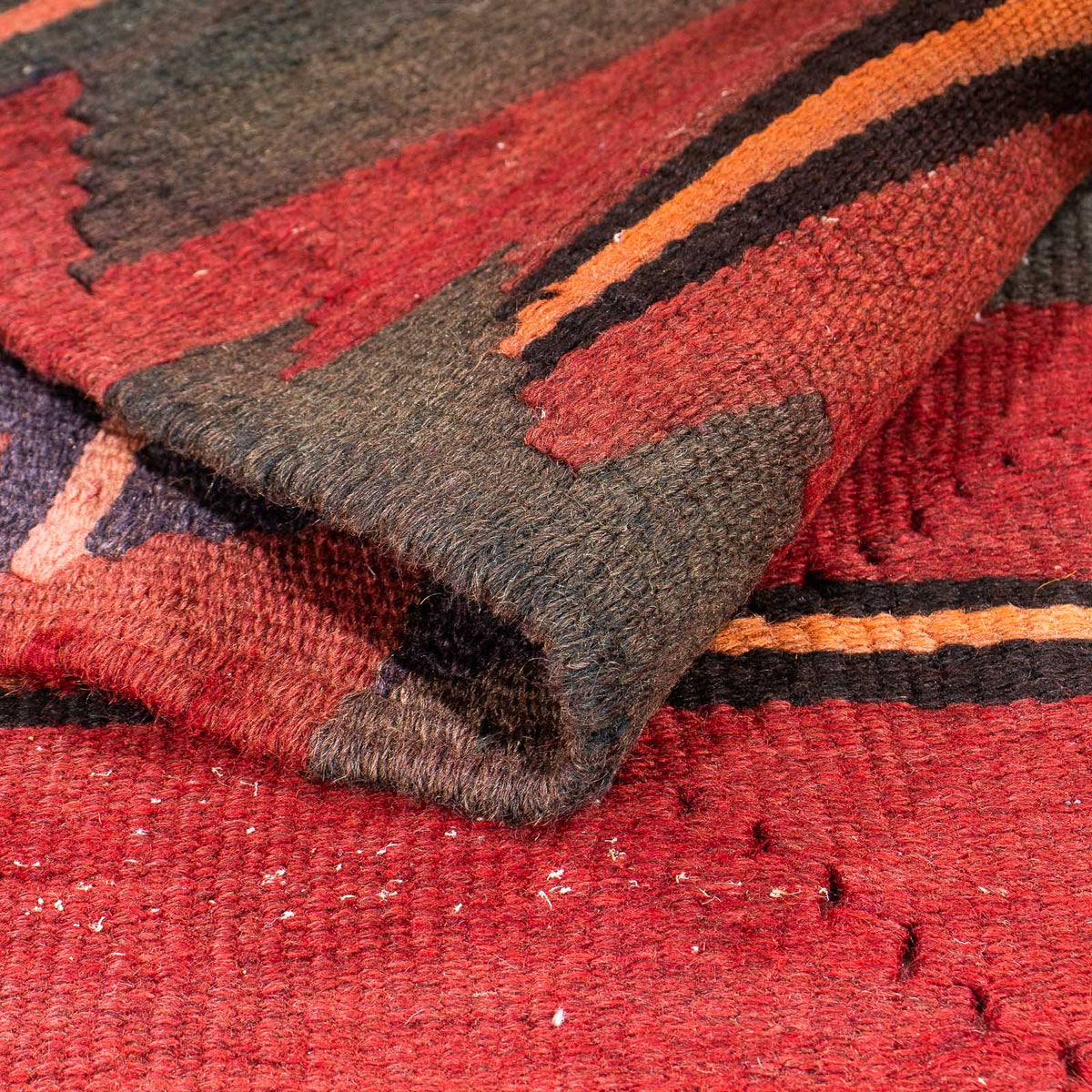 Runner Kelim-matta - gammal - 325 x 135 cm - flerfärgad