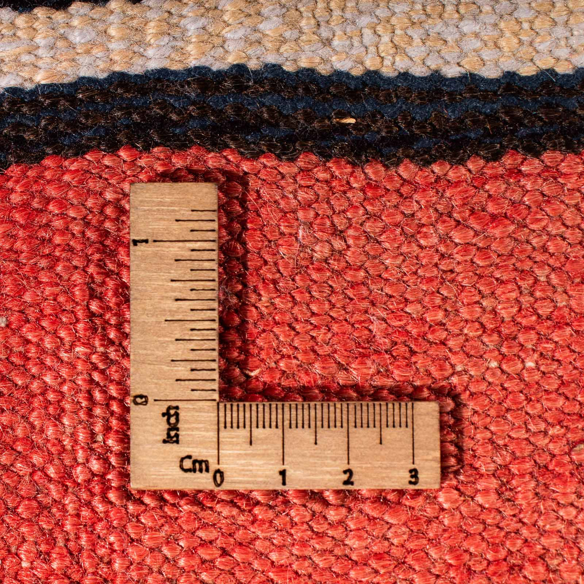 Kelim-matta - gammal - 195 x 150 cm - flerfärgad