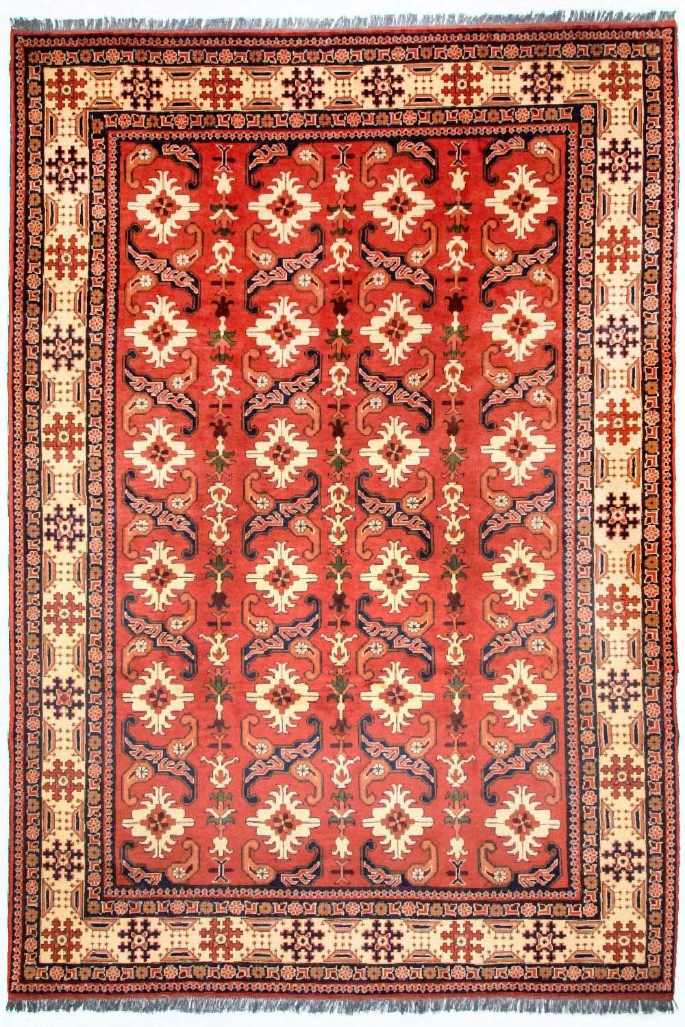 Afghansk matta - Hatshlu - 338 x 257 cm - röd