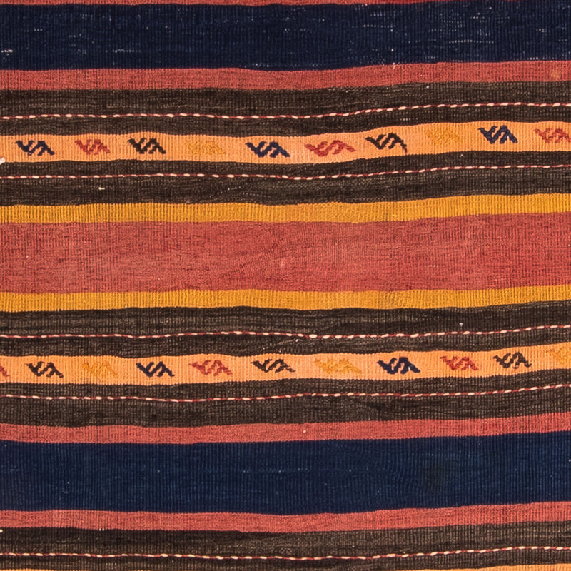 Kelim-matta - gammal - 205 x 150 cm - flerfärgad