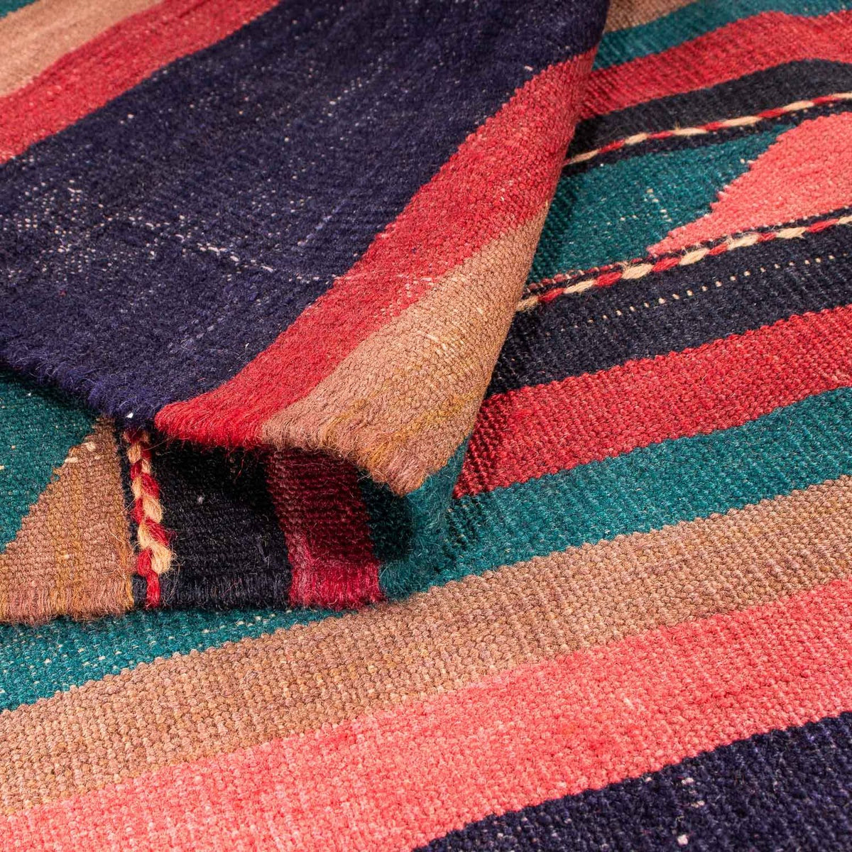 Kelim-matta - gammal - 170 x 160 cm - flerfärgad