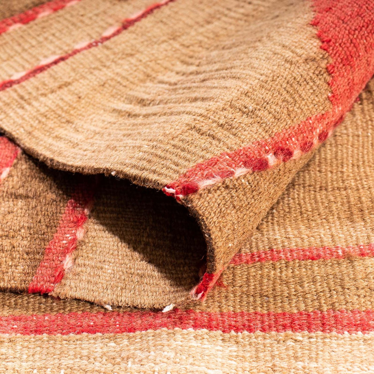 Kelim-matta - gammal - 147 x 110 cm - flerfärgad