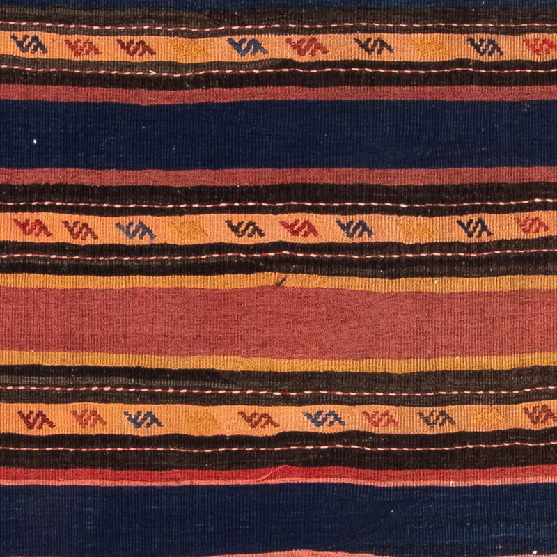 Kelim-matta - gammal - 210 x 155 cm - flerfärgad