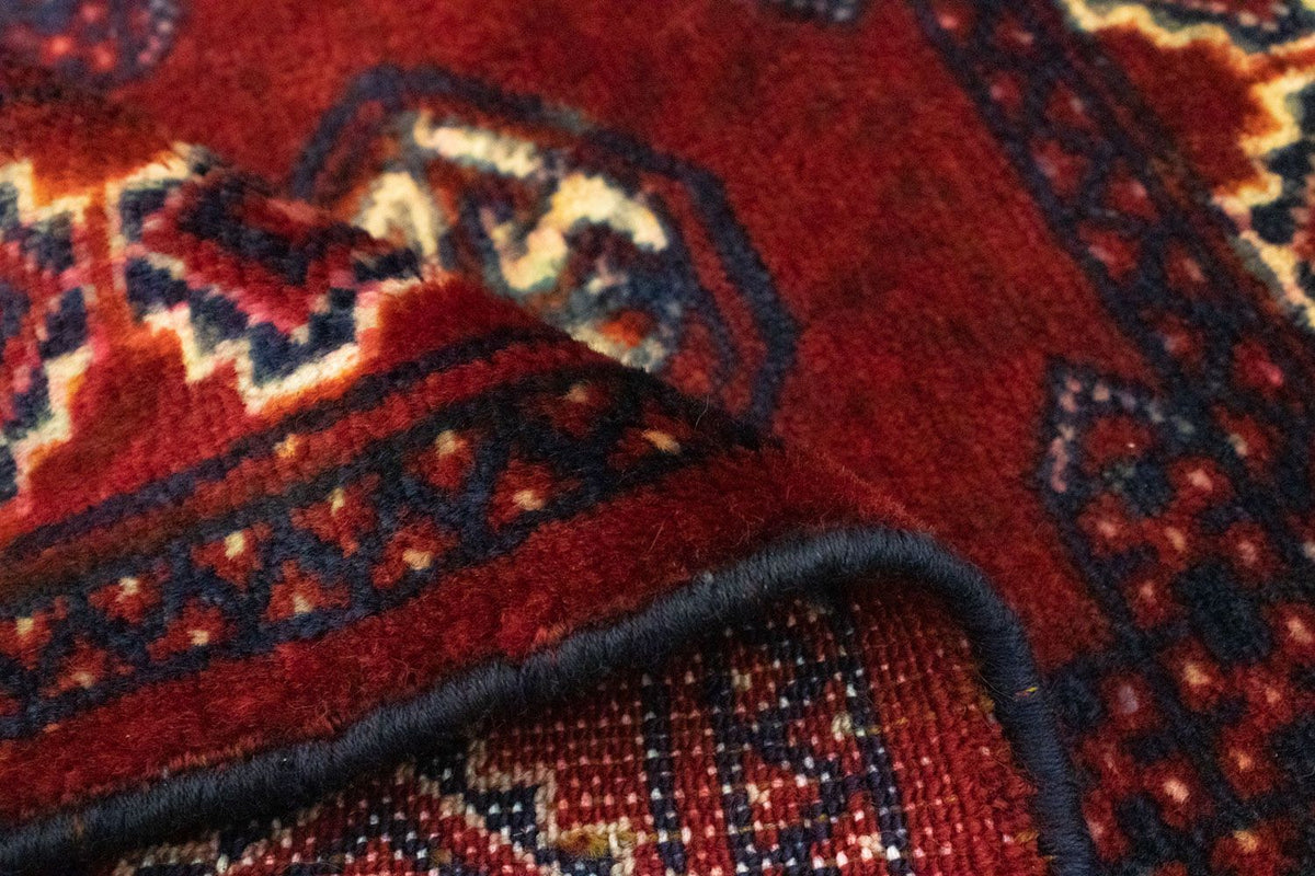 Turkaman-matta - 87 x 62 cm - röd