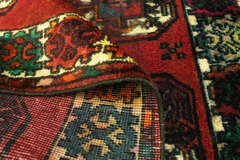 Turkaman-matta - 100 x 67 cm - röd