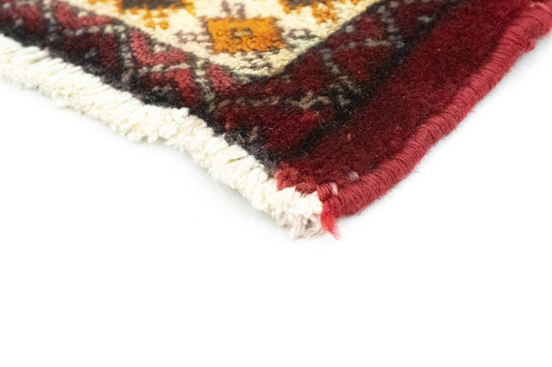 Turkaman-matta - 87 x 64 cm - röd