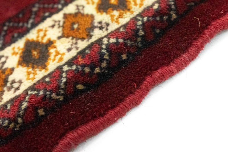 Turkaman-matta - 87 x 64 cm - röd