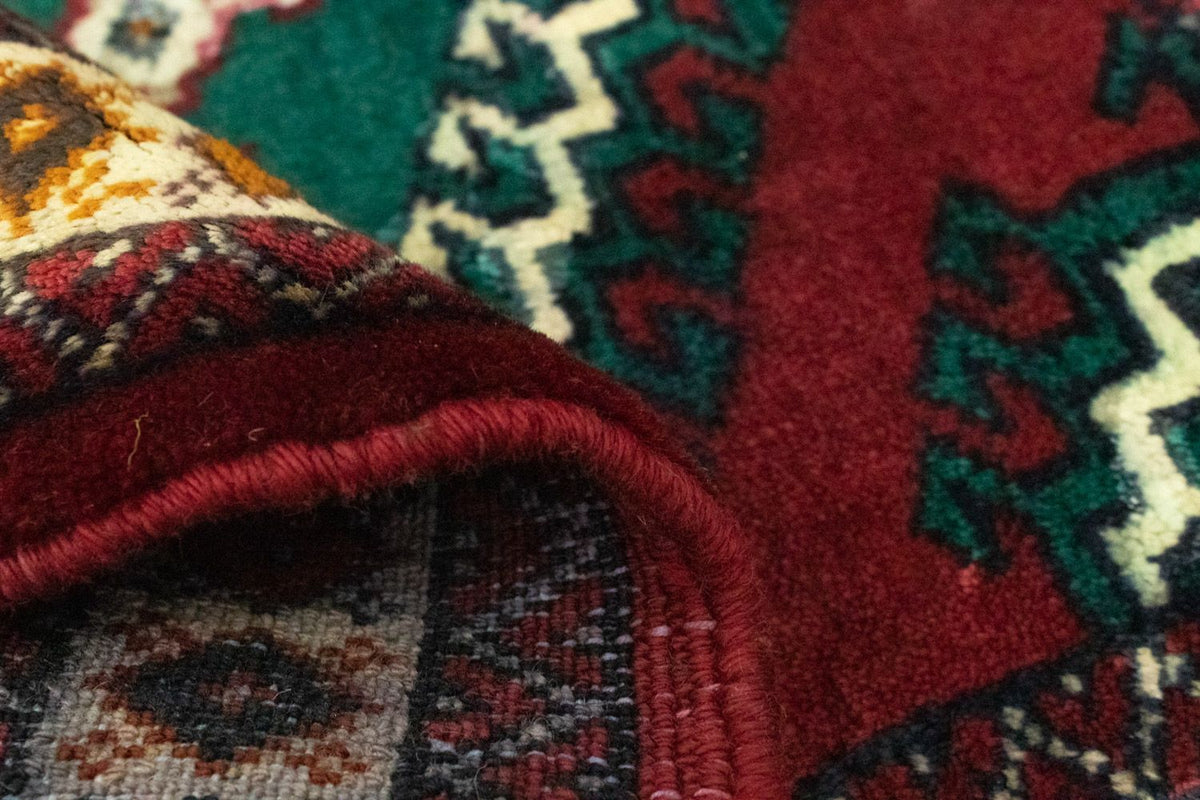 Turkaman-matta - 87 x 64 cm - röd