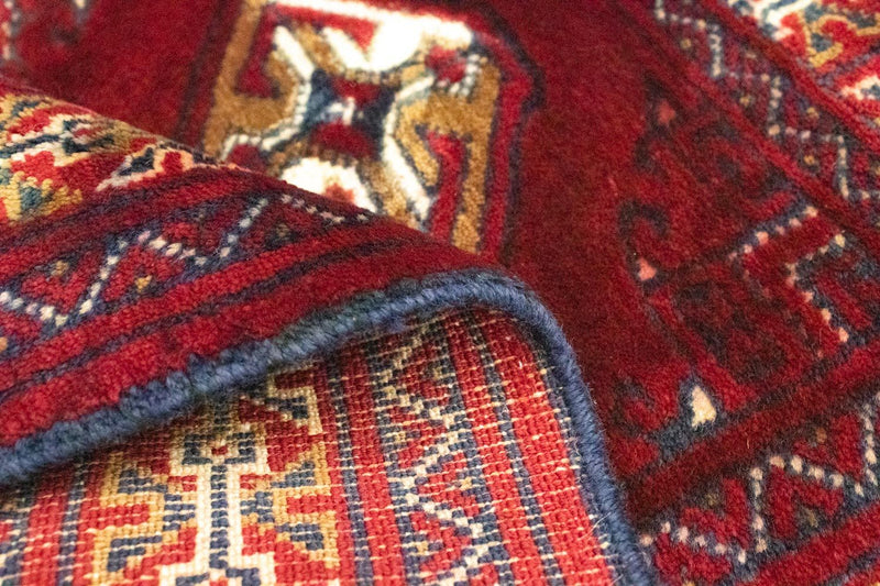 Turkaman-matta - 86 x 62 cm - röd