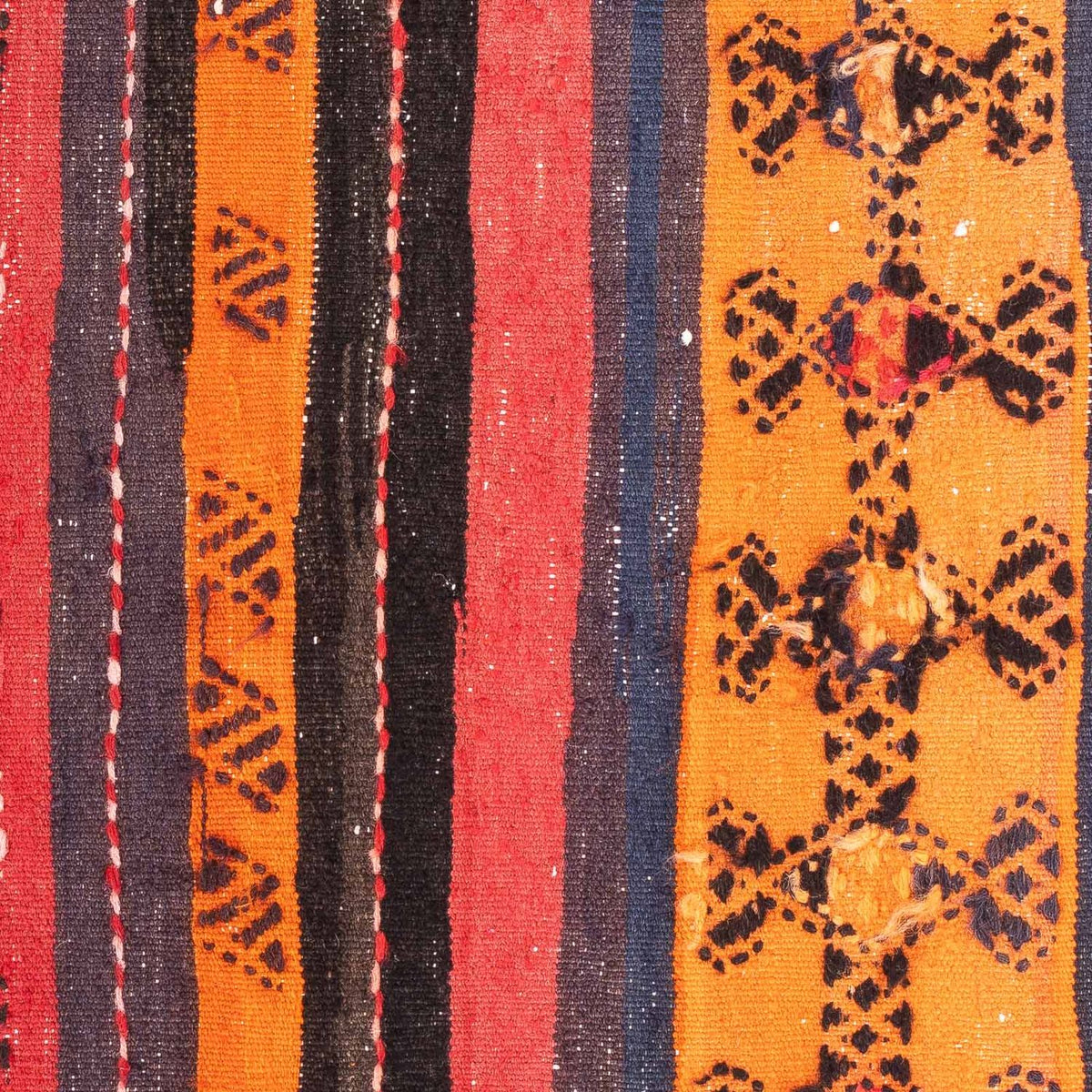 Kelim-matta - gammal - 100 x 60 cm - flerfärgad