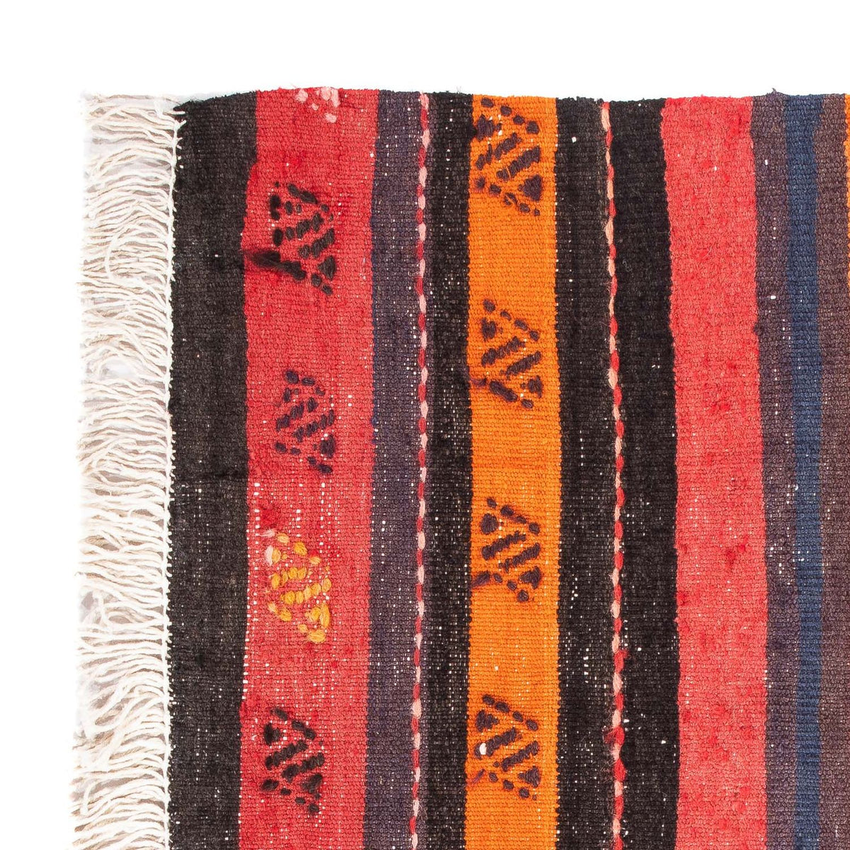 Kelim-matta - gammal - 100 x 60 cm - flerfärgad