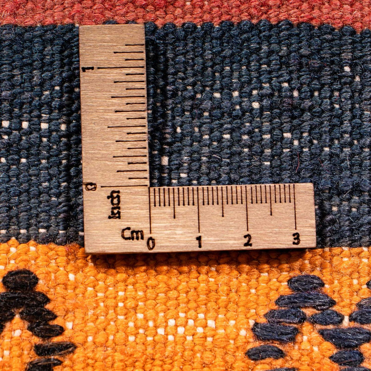 Kelim-matta - gammal - 100 x 60 cm - flerfärgad