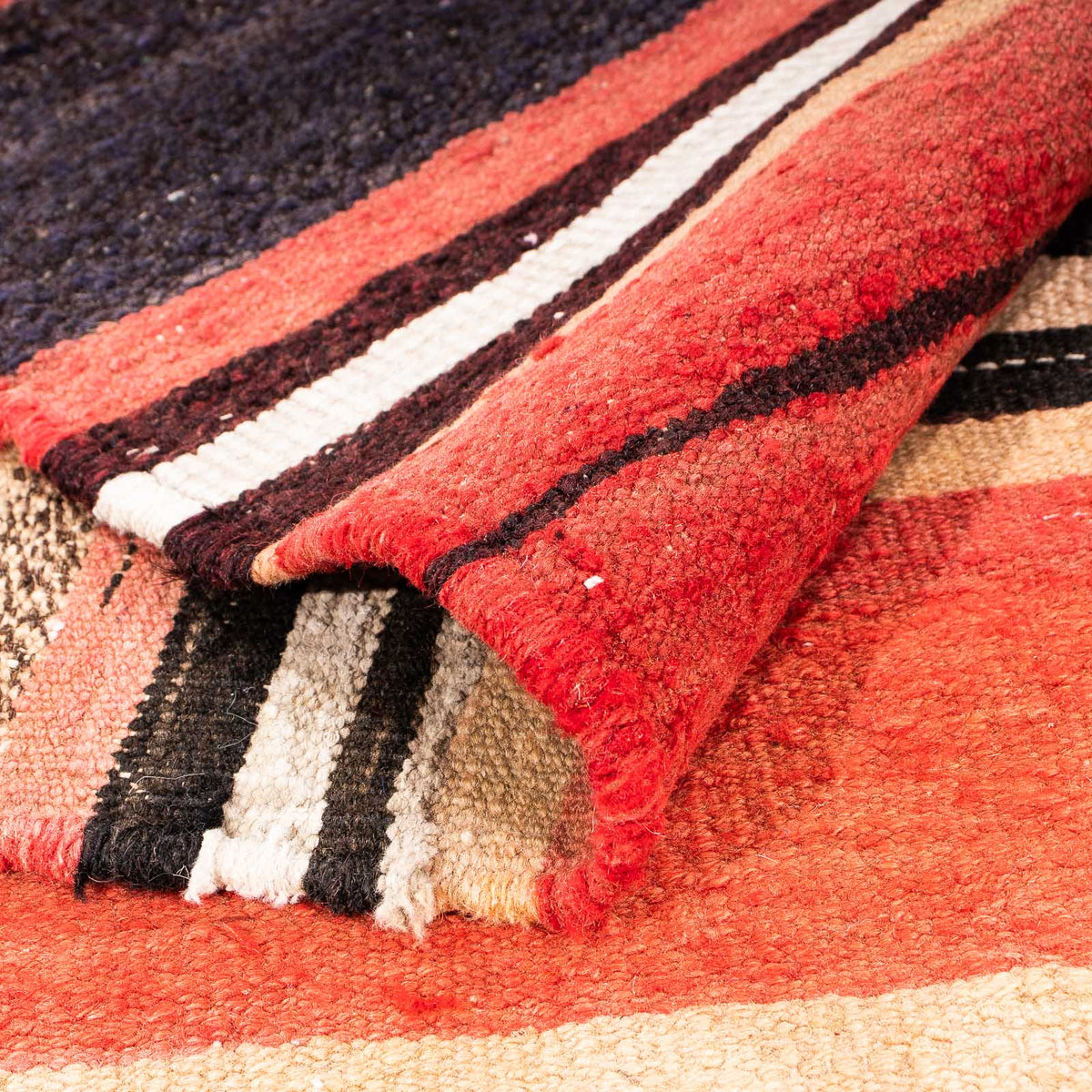 Kelim-matta - gammal - 255 x 185 cm - flerfärgad