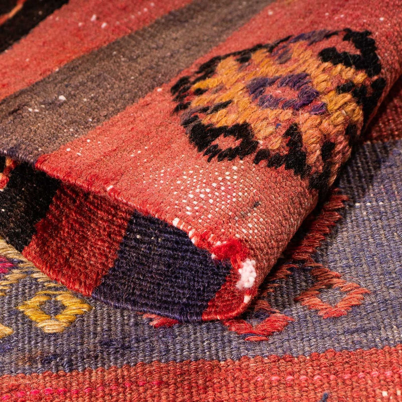 Kelim-matta - gammal - 215 x 150 cm - flerfärgad