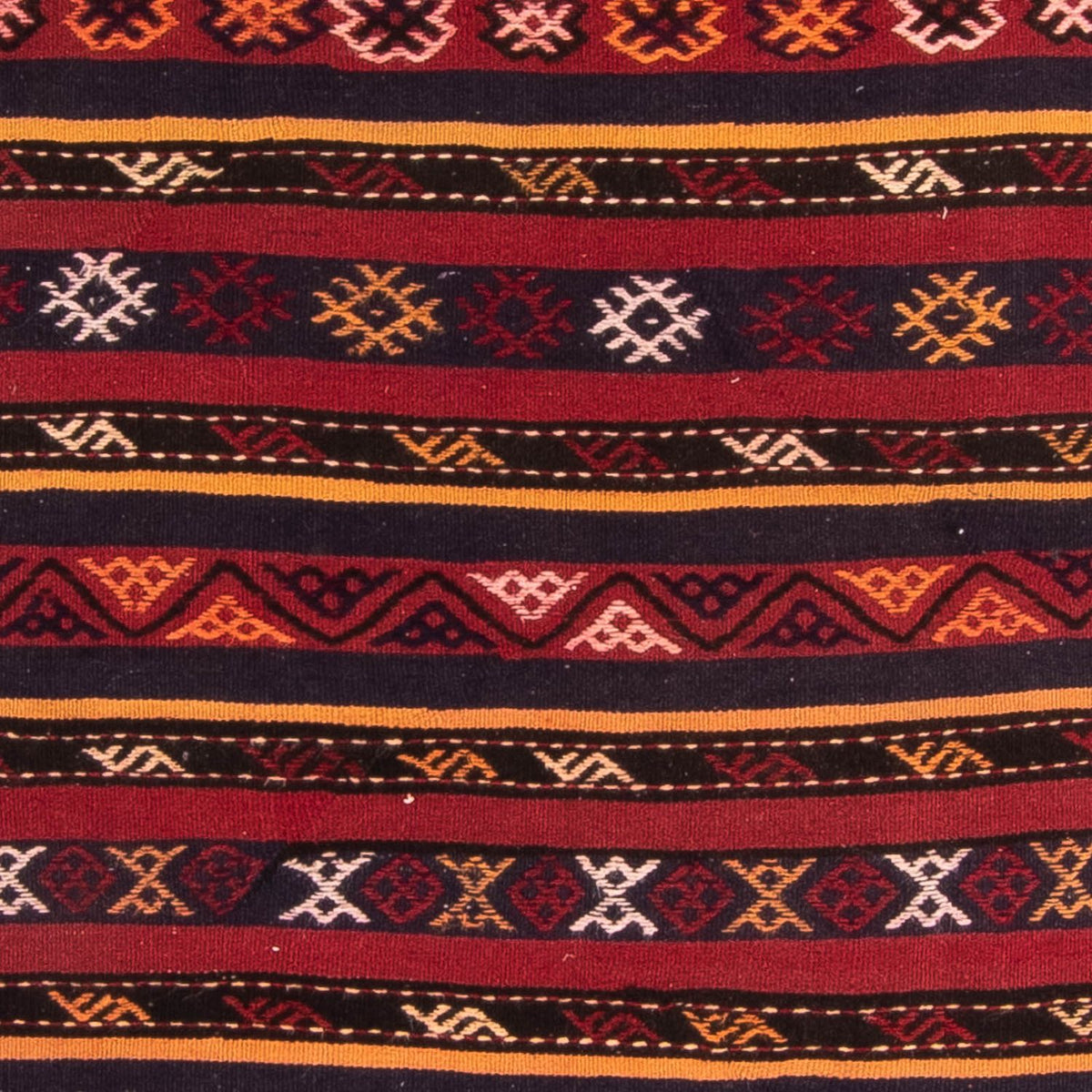 Kelim-matta - gammal - 250 x 145 cm - flerfärgad